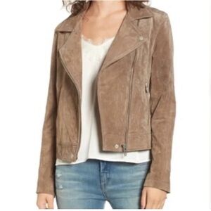 blank NYC moto suede jacket